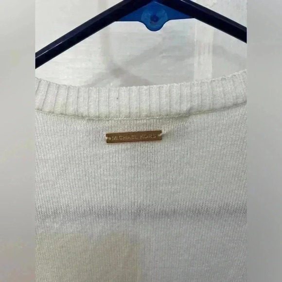 michael kors white lightweight cardigan size small - Picture 5 of 5